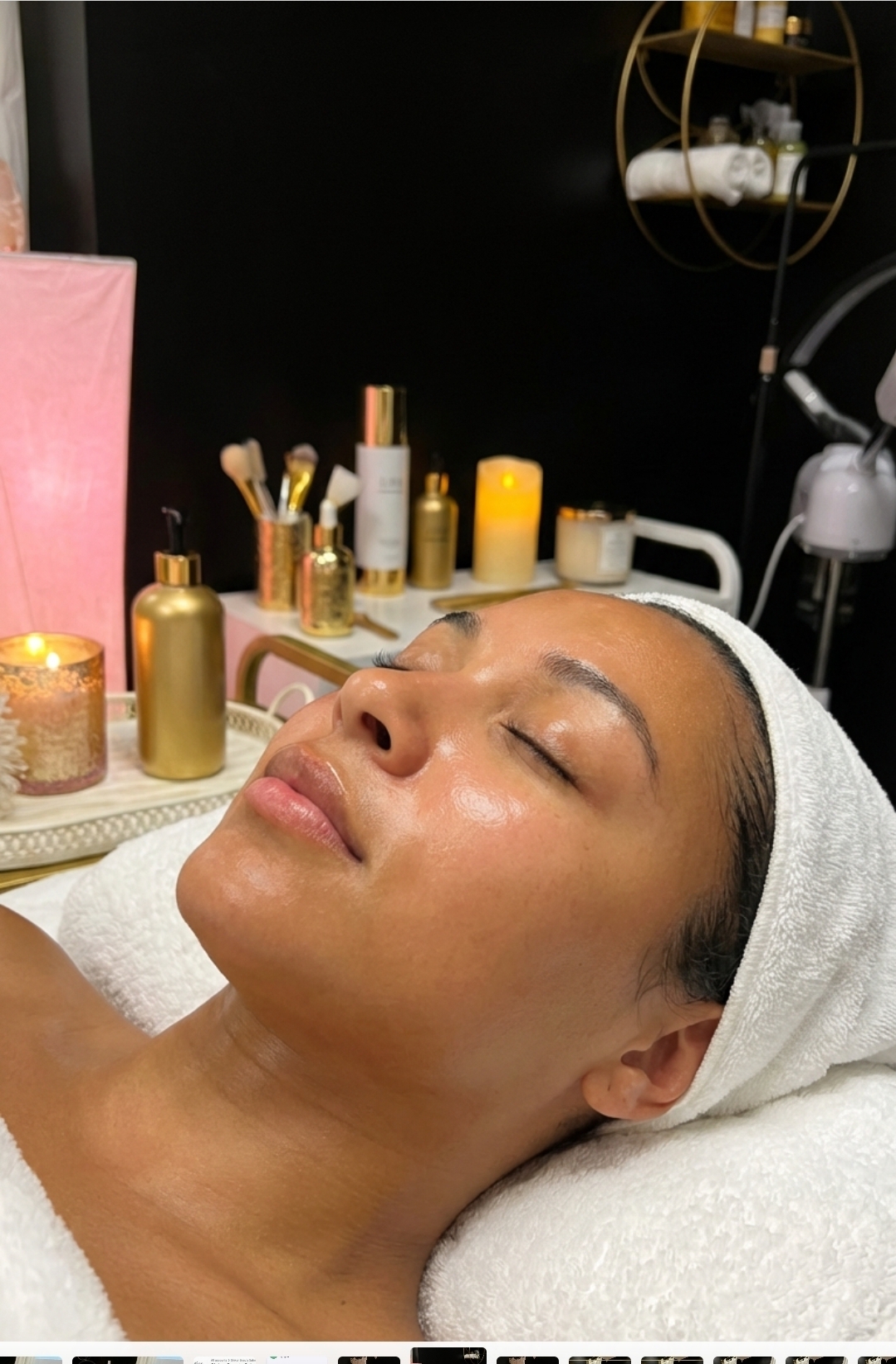 Spa facial treatment at Sinkor Beauty Salon in Middletown, DE